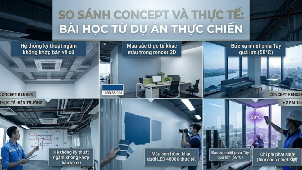 Case Study hoàn thiện văn phòng thương mại Cần Thơ hiện đại 2026 4 Hình minh họa - Concept & thực tế - 3