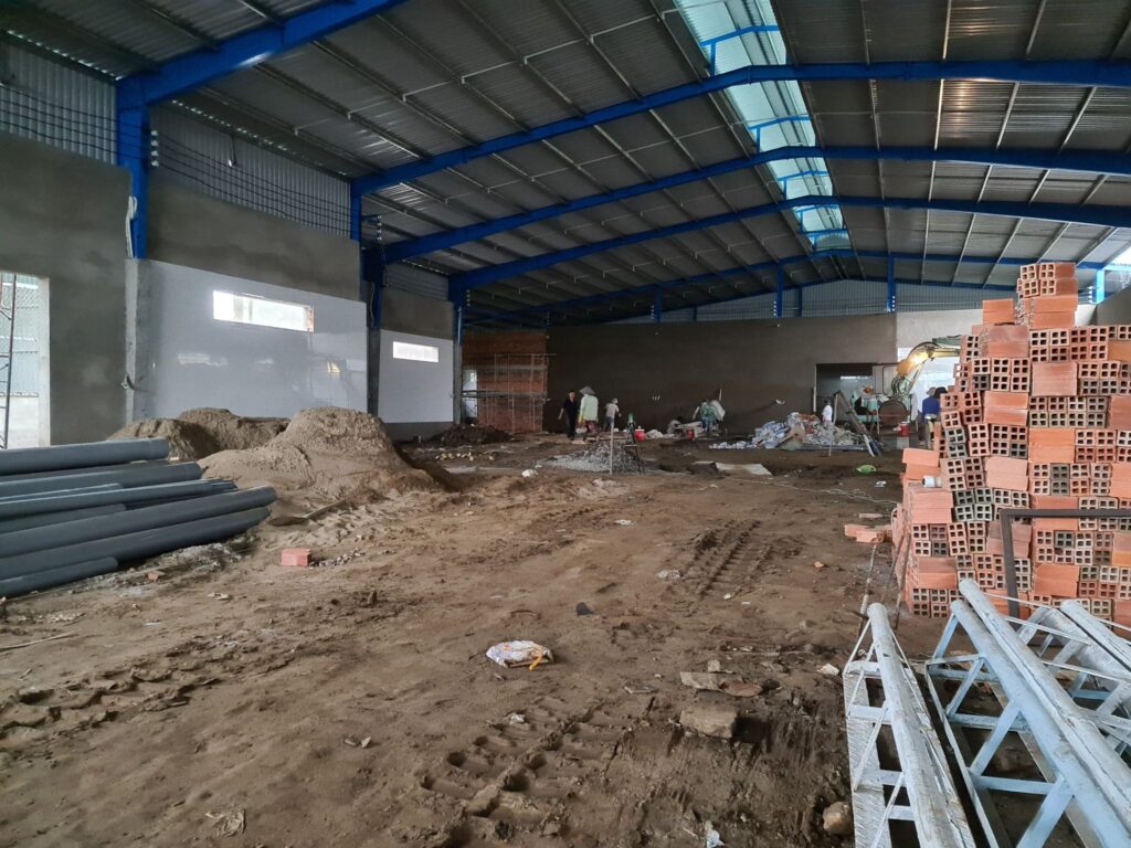 Hoàn Công Nhà Xưởng Cần Thơ 2026 Cho Công Trình Thương Mại: Thủ Tục Và Quy Trình Cần Biết 3 Hình ảnh thi công nhà xưởng Meko của Dũng Phát (4)