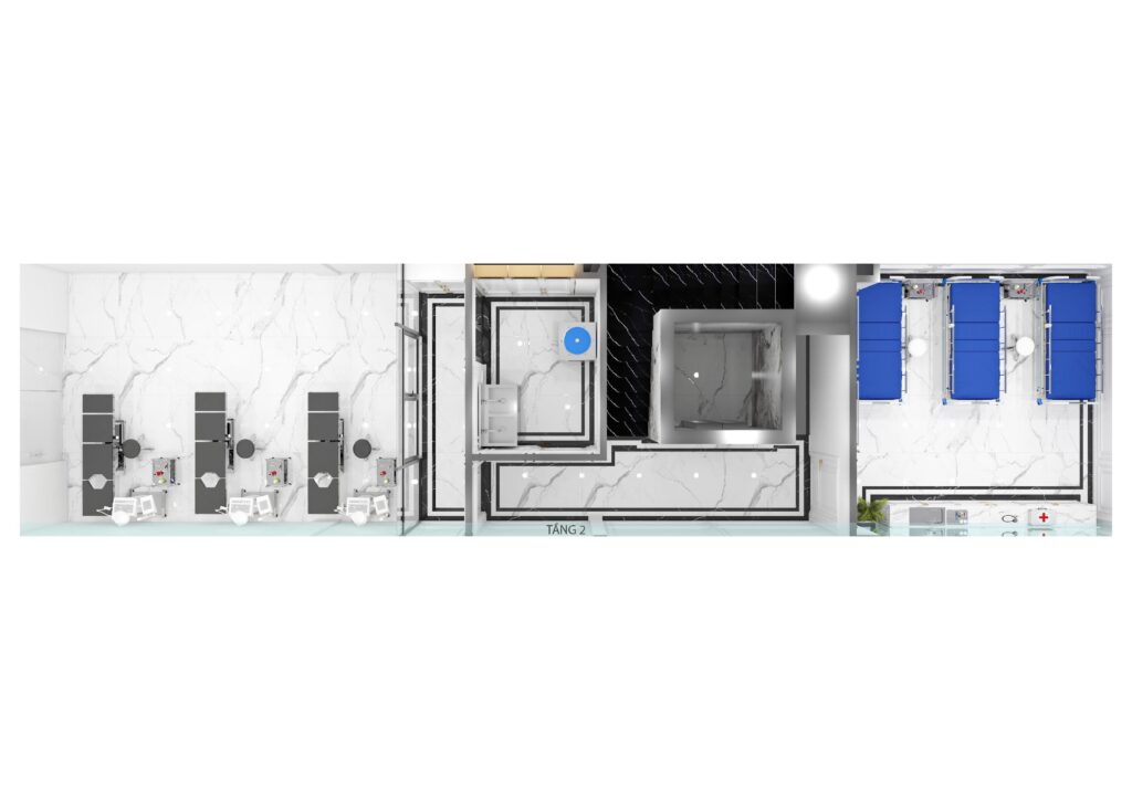 Thiết Kế Phòng Khám Thẩm Mỹ 5 tầng Chuyên Nghiệp Tại KDC Hồng Phát 9 Hình ảnh dự án phòng khám của Dũng Phát (9) -- 6