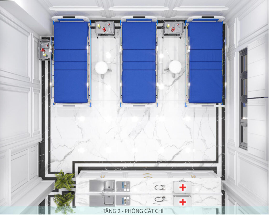 Thiết Kế Phòng Khám Thẩm Mỹ 5 tầng Chuyên Nghiệp Tại KDC Hồng Phát 16 Hình ảnh dự án phòng khám của Dũng Phát (16) -3