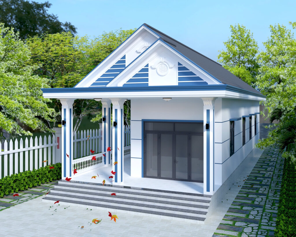 Mẫu Nhà Cấp 4 Mái Thái 100m2 Đẹp Tại Hậu Giang | Thiết Kế Nhà Nông Thôn Hiện Đại 1 Hình ảnh công trình nhà Anh Cảnh của Dũng Phát (1) - 3