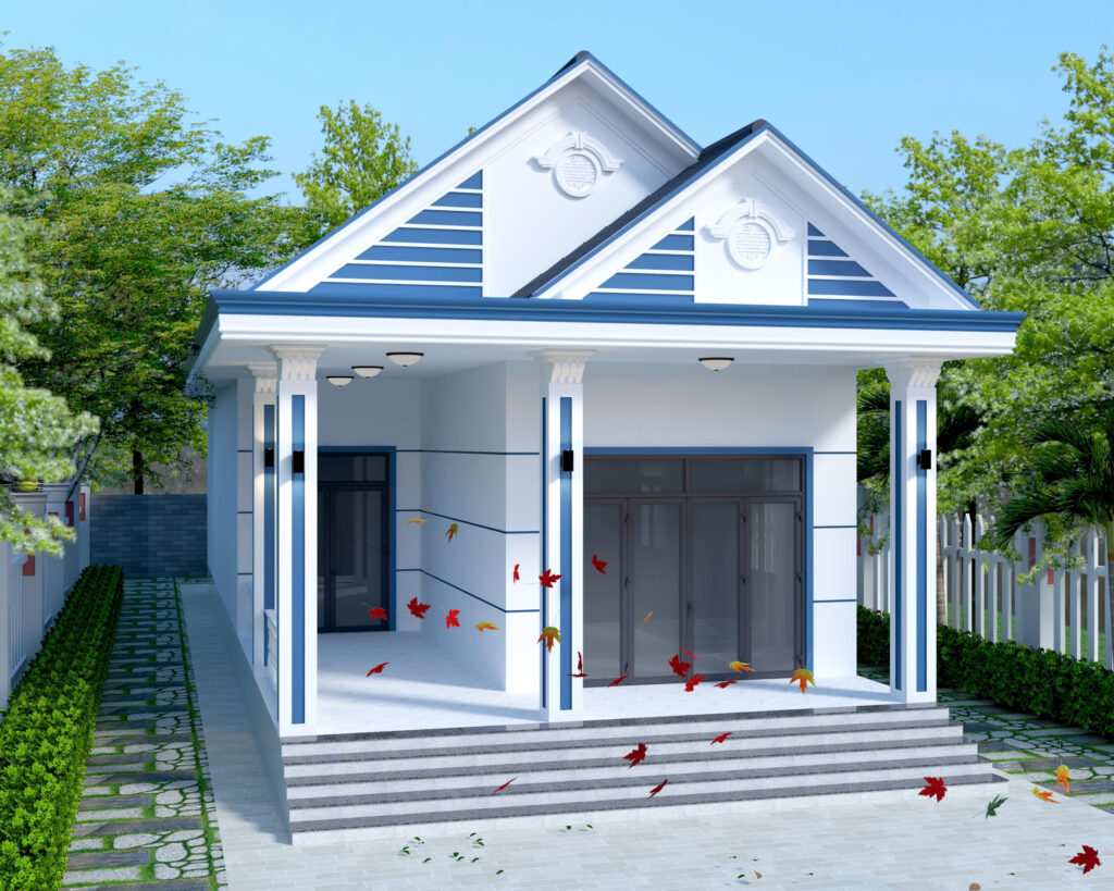 Mẫu Nhà Cấp 4 Mái Thái 100m2 Đẹp Tại Hậu Giang | Thiết Kế Nhà Nông Thôn Hiện Đại 2 Hình ảnh công trình nhà Anh Cảnh của Dũng Phát (2) - 9