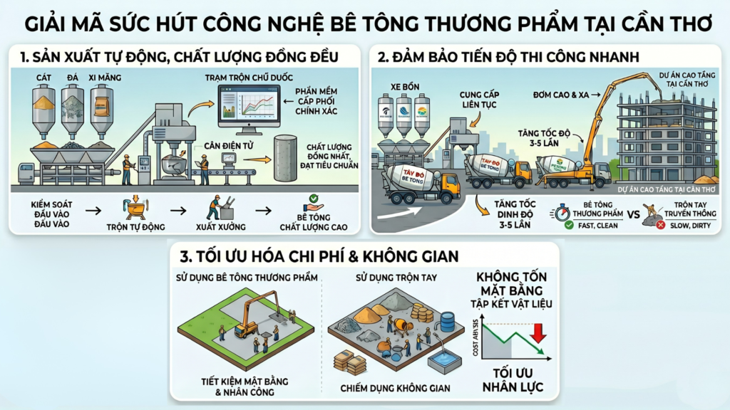 Quy Trình Kiểm Soát Chất Lượng Bê Tông Công Trường 2026 – Dũng Phát Làm Như Thế Nào? 5 Hình ảnh minh họa sức hút công nghệ thương phẩm tại Cần Thơ - 001