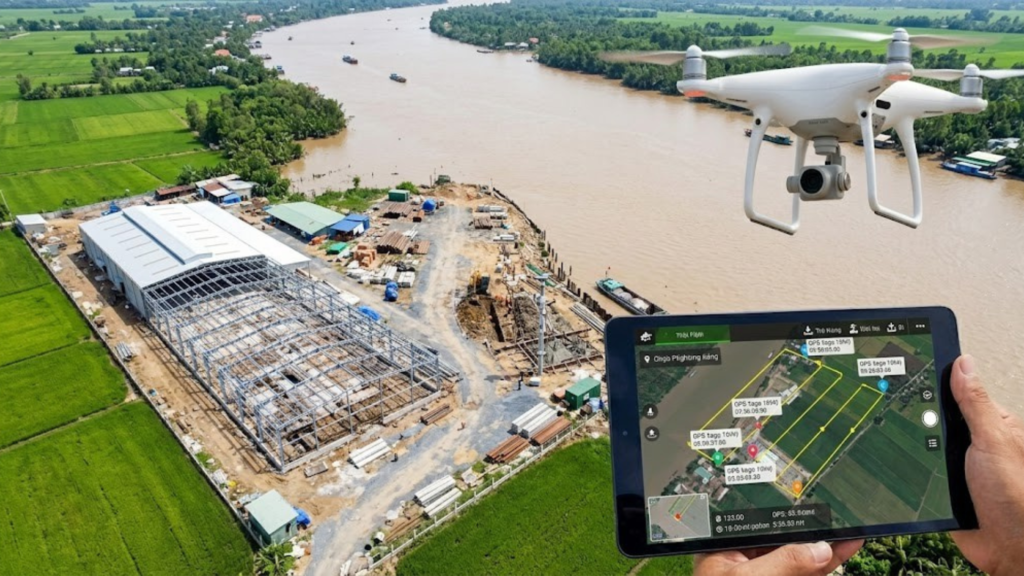 Quản lý dự án xây dựng từ xa tại Miền Tây 2026 – Giải pháp cho chủ đầu tư ở TP.HCM 7 Hình ảnh minh họa - Nhật ký ảnh và drone khảo sát - 6