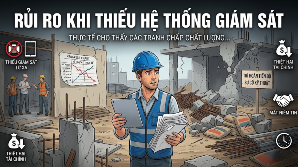 Giám Sát Thi Công Từ Xa Công Nghệ – Những Gì Dũng Phát Triển Khai Thực Tế 2026 2 Hình ảnh minh họa - Rủi ro khi thiếu giám sát - 4