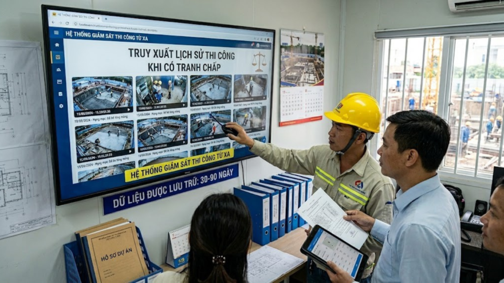 Giám Sát Thi Công Từ Xa Công Nghệ – Những Gì Dũng Phát Triển Khai Thực Tế 2026 7 Hình ảnh minh họa - Truy xuất lịch sử thi công - 8