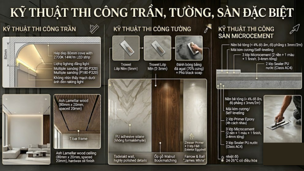 Case Study Showroom Nội Thất Cao Cấp Cần Thơ 2026 – Thi Công Không Gian Trưng Bày Đúng Tinh Thần Thiết Kế 6 Hình ảnh minh họa - Thi công trần, tường, sàn - 7