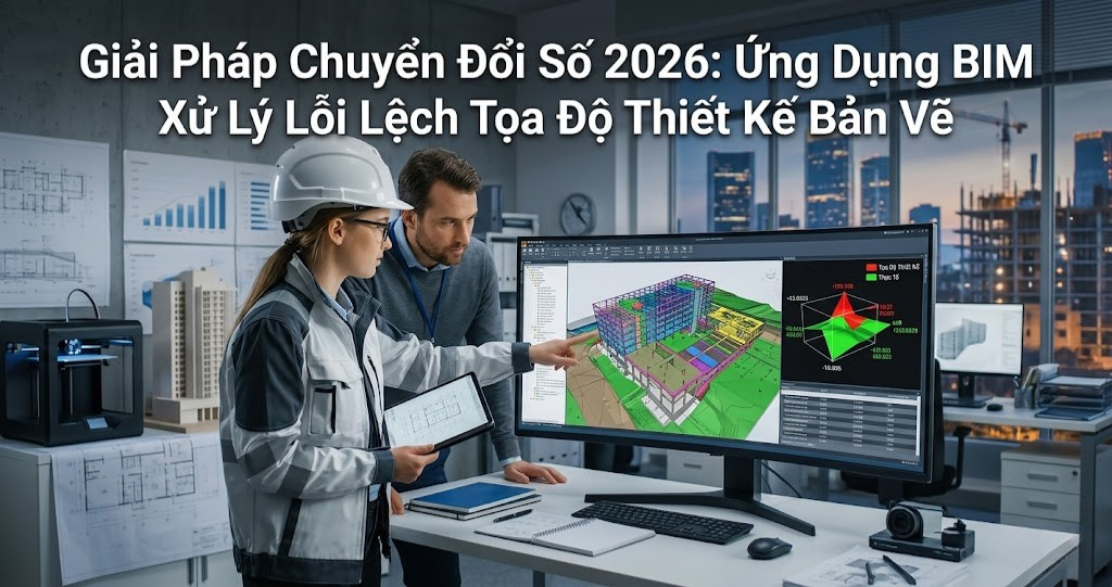 Khám Phá Lỗi Lệch Tọa Độ Thiết Kế Bản Vẽ: Nguyên Nhân Và Cách Xử Lý Hiệu Quả Bằng BIM 2026 2 Hình ảnh minh họa - Giải pháp chuyển đổi số 2026- 2