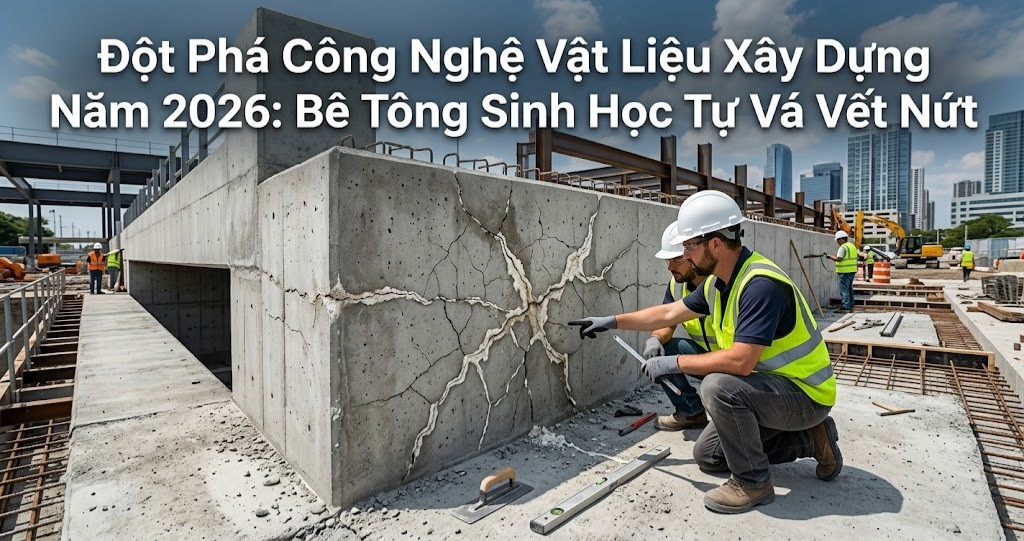Bê Tông Tự Chữa Lành Công Trình (Self-Healing Concrete) và Khả Năng Ứng Dụng tại Công Trình Thủy Lợi, Nhà Xưởng ĐBSCL 2026 1 Hình ảnh minh họa - Đột phá công nghệ -6