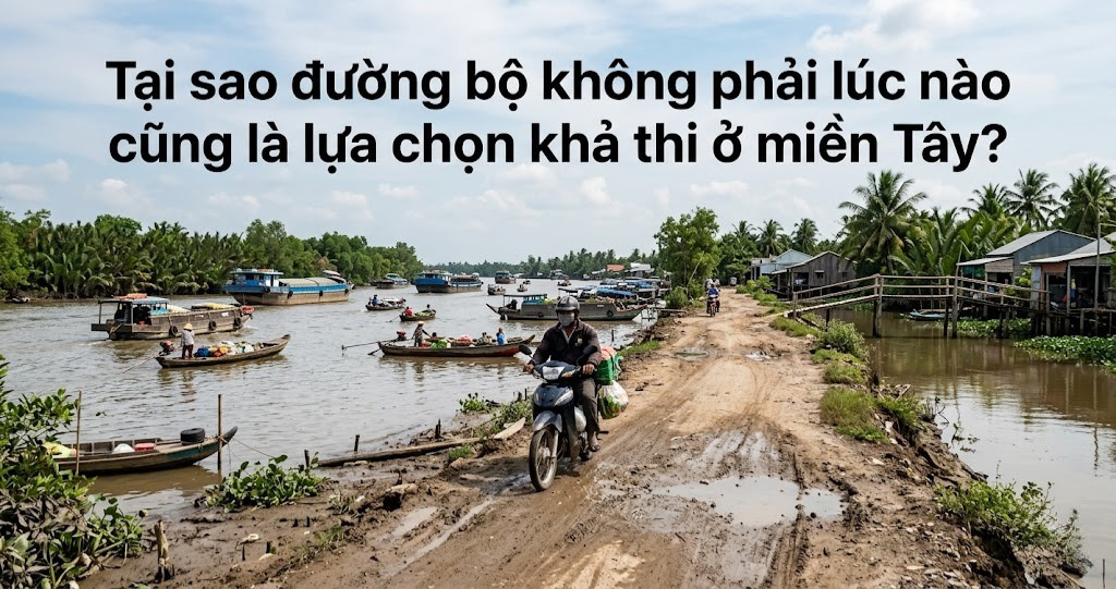 Giải pháp vận chuyển cấu kiện thép siêu trường siêu trọng qua hệ thống sông rạch ĐBSCL 2026 1 Hình ảnh minh họa - Tại sao đường bộ là lựa chọn không khả thi - 4