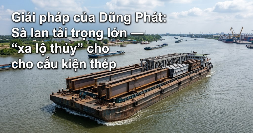 Giải pháp vận chuyển cấu kiện thép siêu trường siêu trọng qua hệ thống sông rạch ĐBSCL 2026 2 Hình ảnh minh họa - Giải pháp sà lan tải trọng lớn - 8