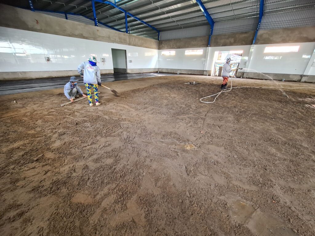 Kỹ thuật thi công sàn bê tông mài nhà xưởng Mekong 2026 với diện tích lớn 1 Hình ảnh thi công dự án Mekong của Dũng Phát (1) - 6