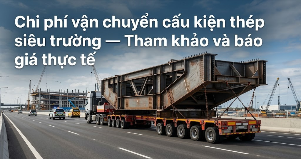 Giải pháp vận chuyển cấu kiện thép siêu trường siêu trọng qua hệ thống sông rạch ĐBSCL 2026 5 Hình ảnh minh họa - Chi phí vận chuyển cấu kiện thép - 4