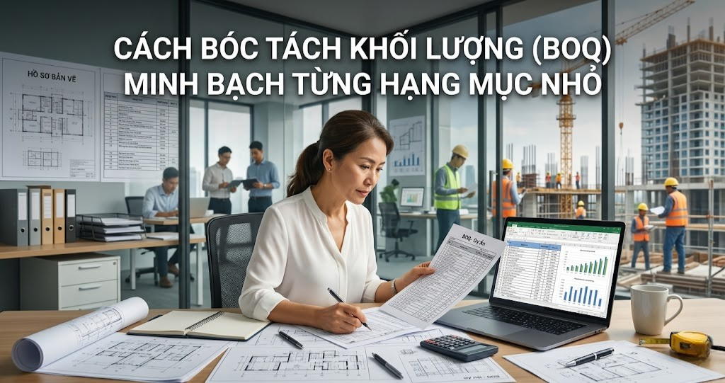 Hướng dẫn đấu thầu thi công gói hoàn thiện cho dự án vốn tư nhân tại miền Tây 2026 3 Hình ảnh minh họa - Cách bóc tách khối lượng minh bạch từng hạng mục - 6