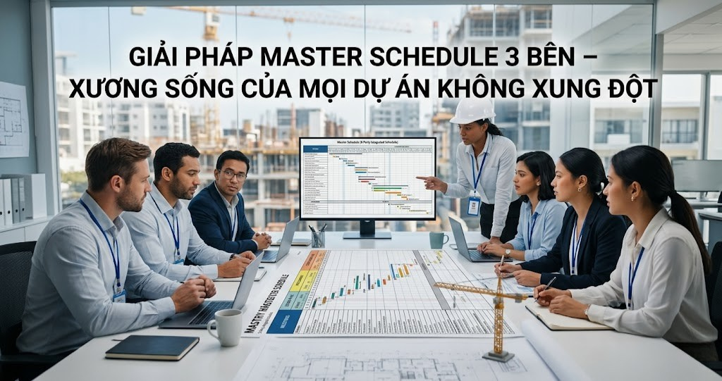 Kinh Nghiệm Giải Quyết Xung Đột Tiến Độ Thiết Kế Thi Công Nội Thất Và Nhà Thầu Xây Dựng 2026 2 Hình ảnh minh họa - Giải pháp master schedule 3 bên - 4