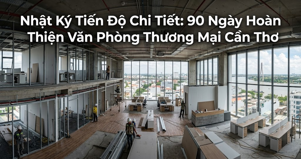 Hoàn Thiện Văn Phòng Thương Mại Cần Thơ: Nhật Ký Thi Công Trong 90 Ngày 2 Hình ảnh minh họa - Nhật ký tiến độ chi tiết - 7