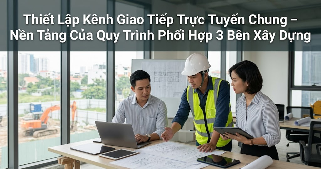 Quy Trình Phối Hợp 3 Bên Xây Dựng: Chủ Đầu Tư Ở Xa – Đơn Vị Thiết Kế TP.HCM – Nhà Thầu Thi Công Cần Thơ 2 Hình ảnh minh họa - Thiết lập kênh giao tiếp trực tuyến chung - 4