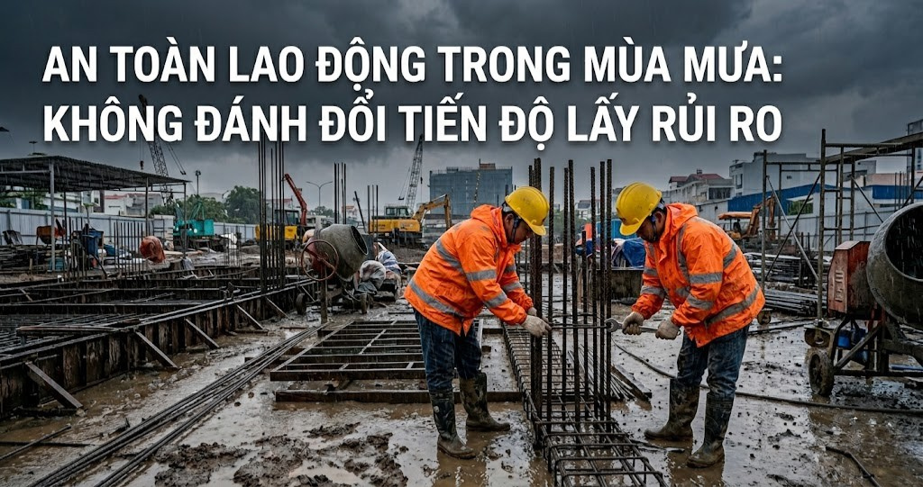 Phân Tích Bài Học: Làm Thế Nào Dũng Phát Bàn Giao Showroom Ô Tô Đúng Hạn Mùa Mưa Kéo Dài 3 Tuần? 3 Hình ảnh minh họa - An toàn lao động trong mùa mưa - 4