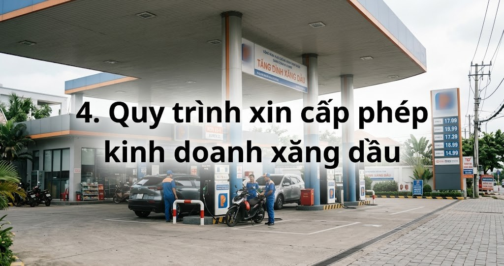 Case Study: Thiết kế thi công trạm xăng Cần Thơ – Quy định pháp lý và tiêu chuẩn kỹ thuật 2026 3 Hình ảnh minh họa - Quy trình xin cấp phép kinh doanh - 9