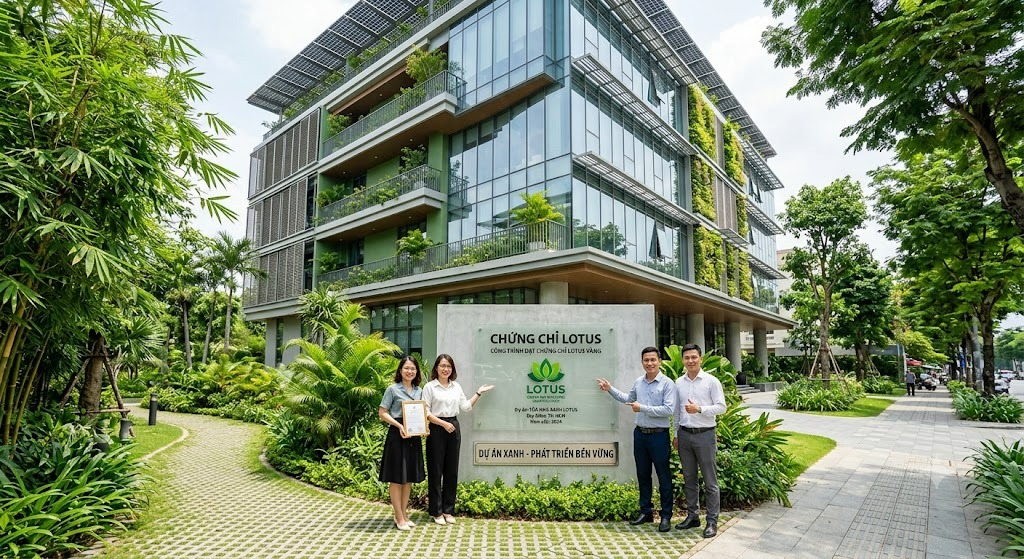 Tiêu chuẩn công trình xanh LOTUS tại Việt Nam 2026 – Hướng dẫn áp dụng cho dự án xây dựng 1 Hình minh họa - Công trình đạt chứng chỉ LOTUS - 9