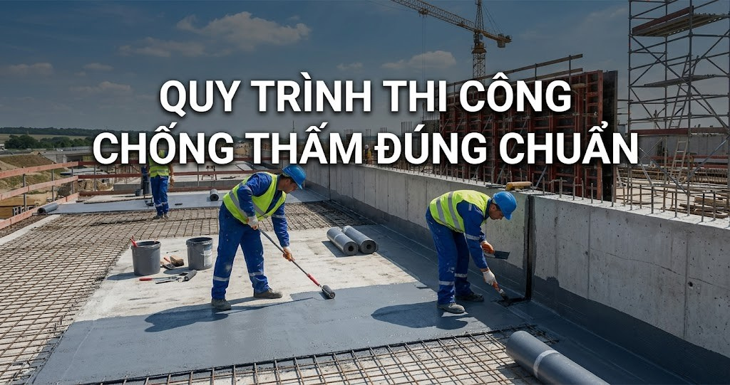 Case Study: Phân tích Chống thấm sân thượng đúng kỹ thuật – 5 phương pháp phổ biến nhất hiện nay 4 Hình minh họa - Quy trình thi công chống thấm đúng chuẩn - 9