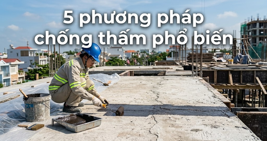 Case Study: Phân tích Chống thấm sân thượng đúng kỹ thuật – 5 phương pháp phổ biến nhất hiện nay 2 Hình minh họa - 5 phương pháp chống thấm