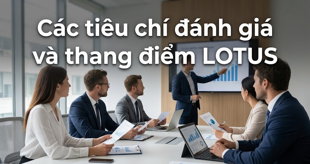 Tiêu chuẩn công trình xanh LOTUS tại Việt Nam 2026 – Hướng dẫn áp dụng cho dự án xây dựng 2 Hình minh họa - Các tiêu chí đánh giá và thang điểm LOTUS - 5